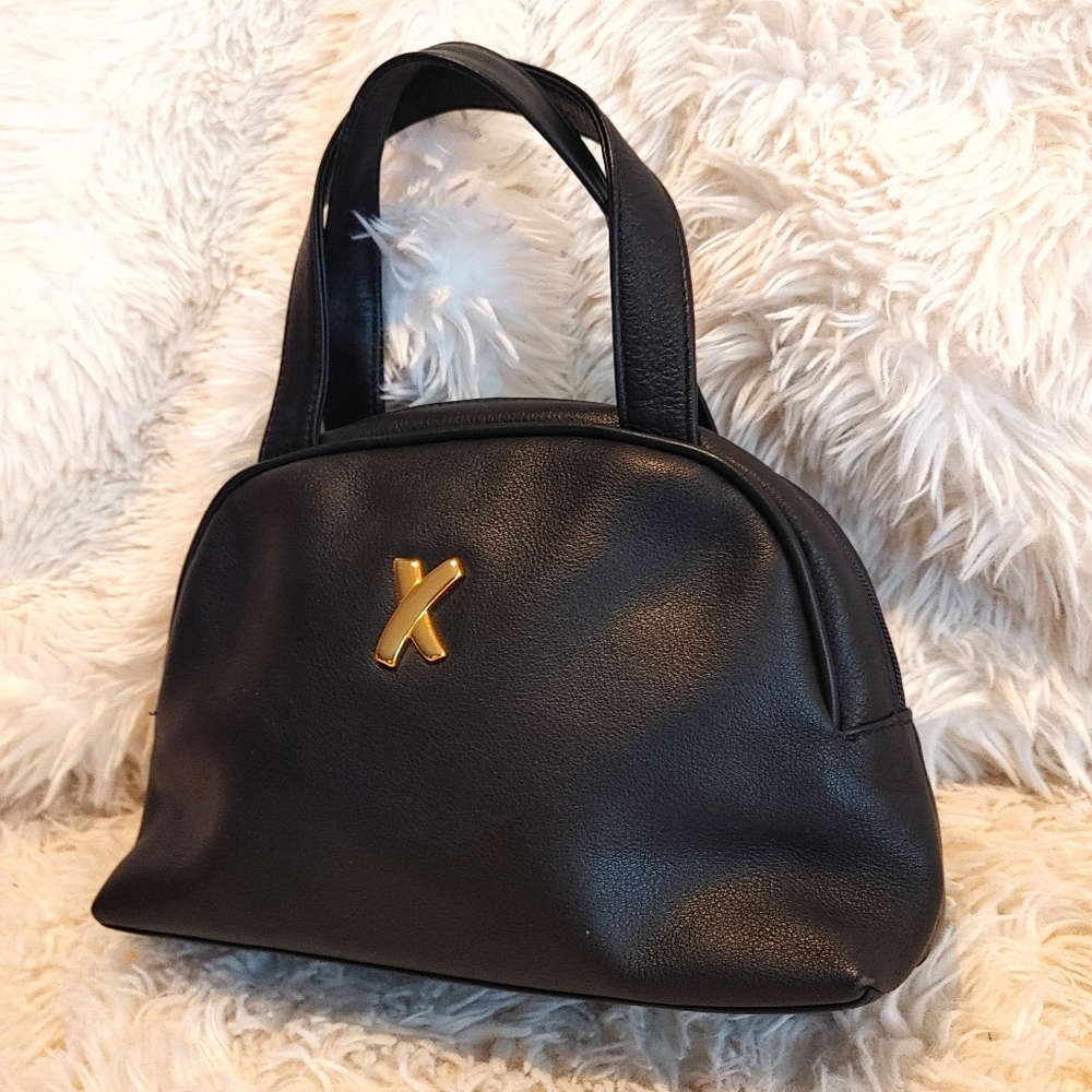 Paloma Picasso Small Dome Black Leather Handbag - Picture 15 of 15